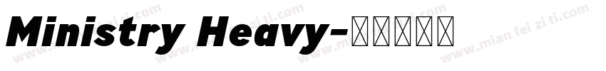 Ministry Heavy字体转换